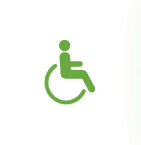 Adaptierte Busse für Behinderte in Madrid