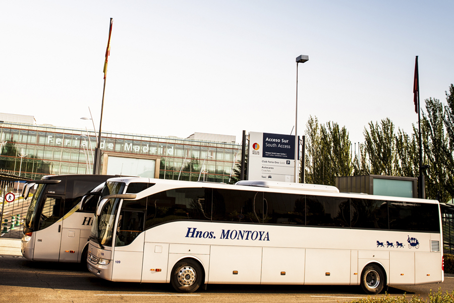 Hnos Montoya erleichtert die Buswerbung in Madrid