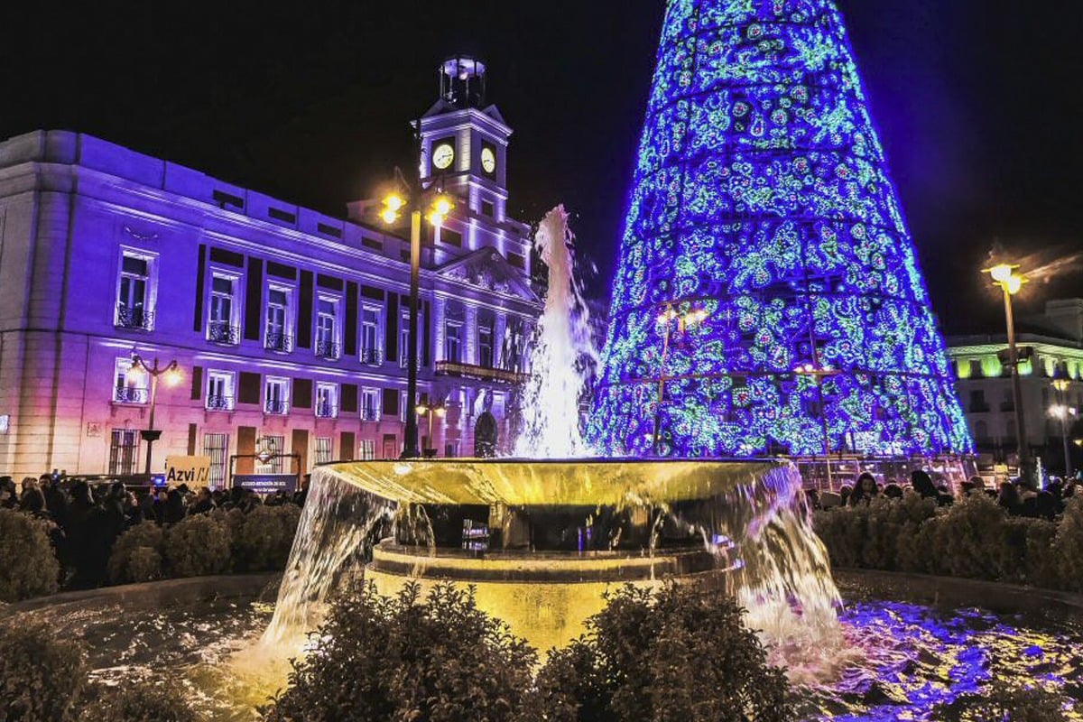 Weihnachtsroute in Madrid